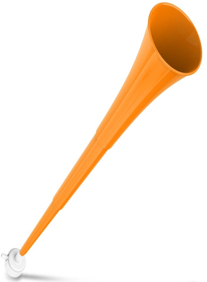 Hongdouo Collapsible Stadium Horn 24 Inch Vuvuzela Plastic Trumpet Blow Horns Noise makers for Sporting Events School Sports Football Games Party Supplies Favors Accessories (Orange) - Image 1